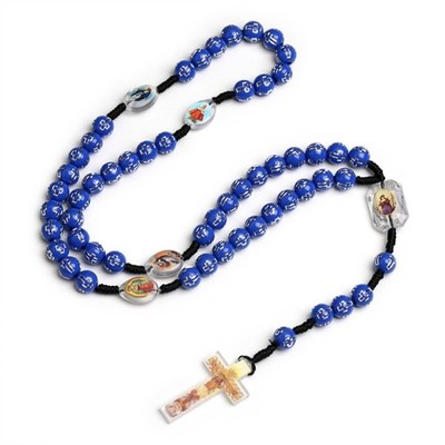 Cross Pendant Necklace Catholic Cross Rosary Necklace Religious Jewelry