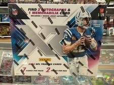 2019 Panini XR Football HOBBY BOX 2 Autographs & 1 Mem. Factory Sealed F/S