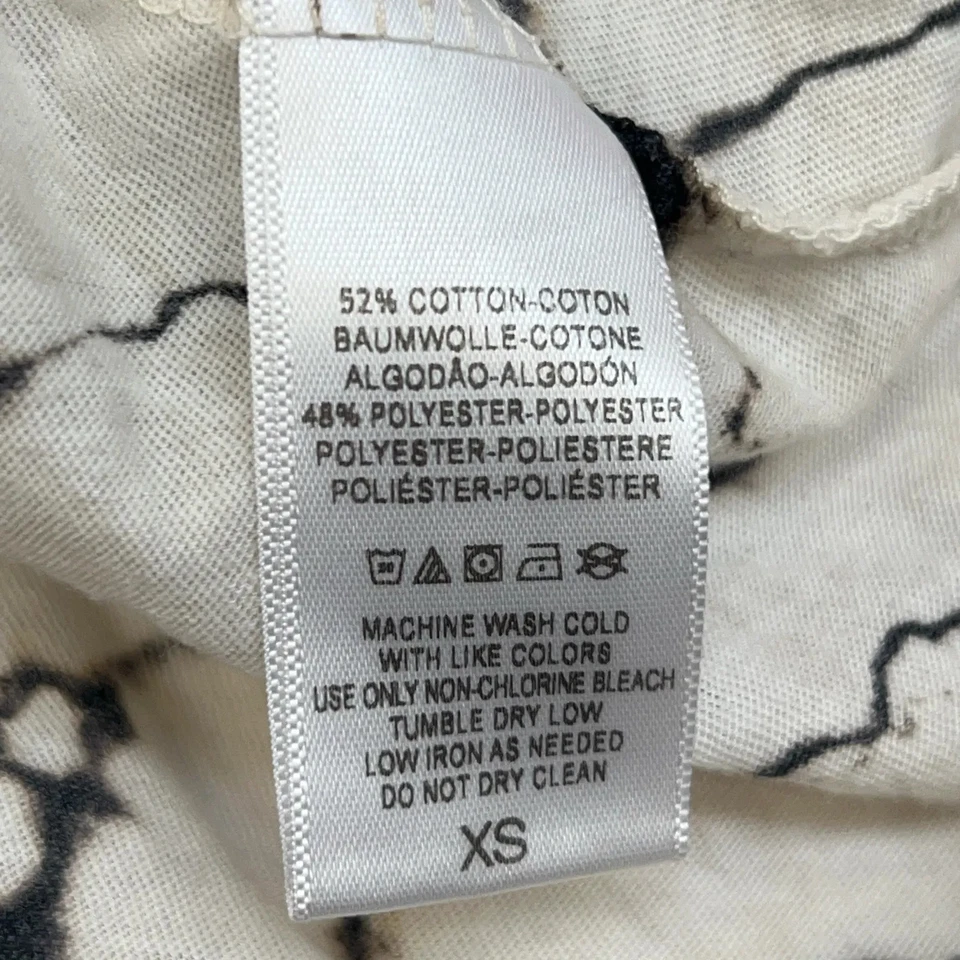 Free People, tunique, taille : XS, gris/blanc, coton/polyester, imprimé #0vw - Photo 4/4