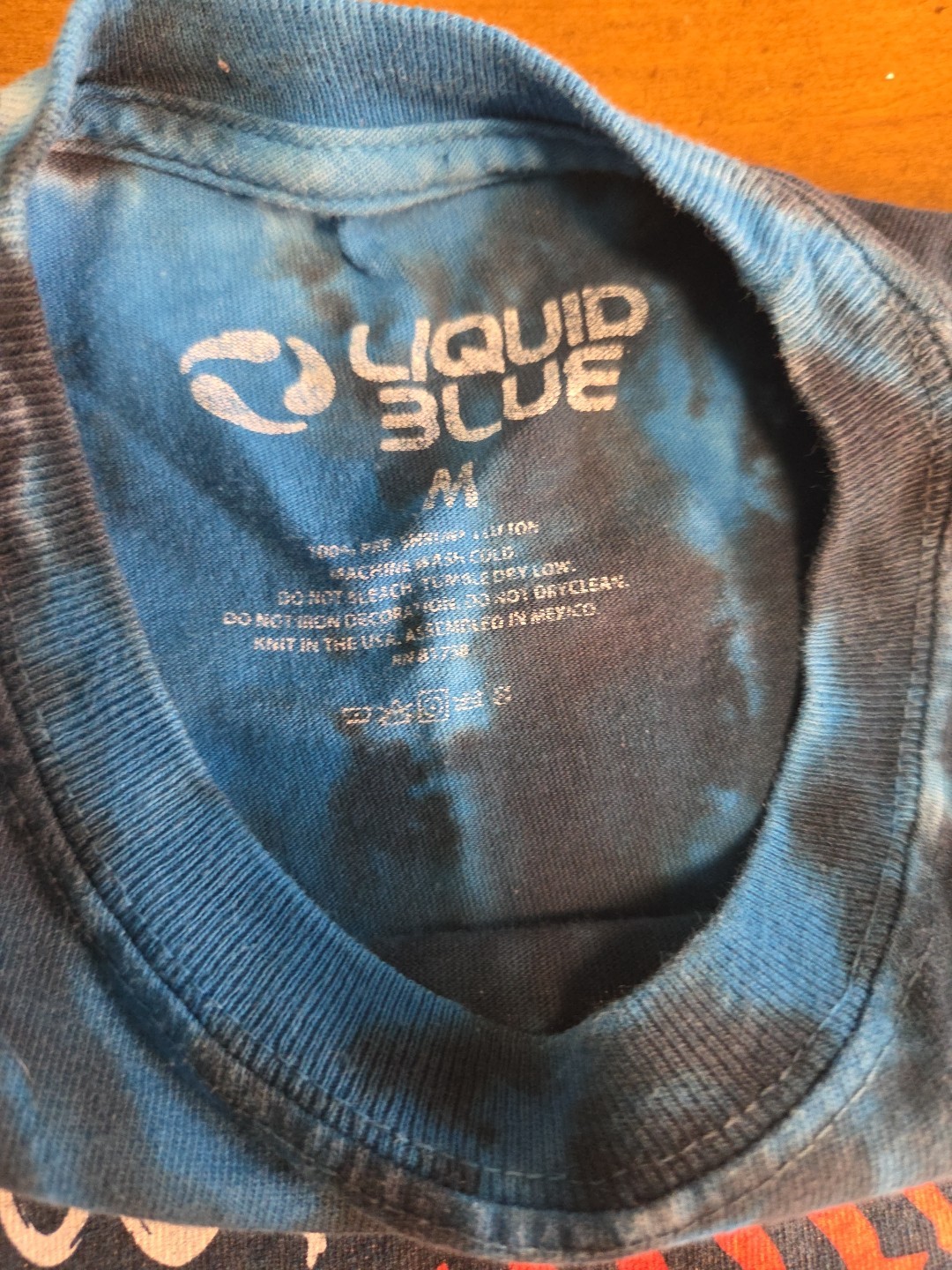 Liquid Blue Los Angeles Dodgers Tie Dye T Shirt Mens Medium LA MLB Baseball image 5