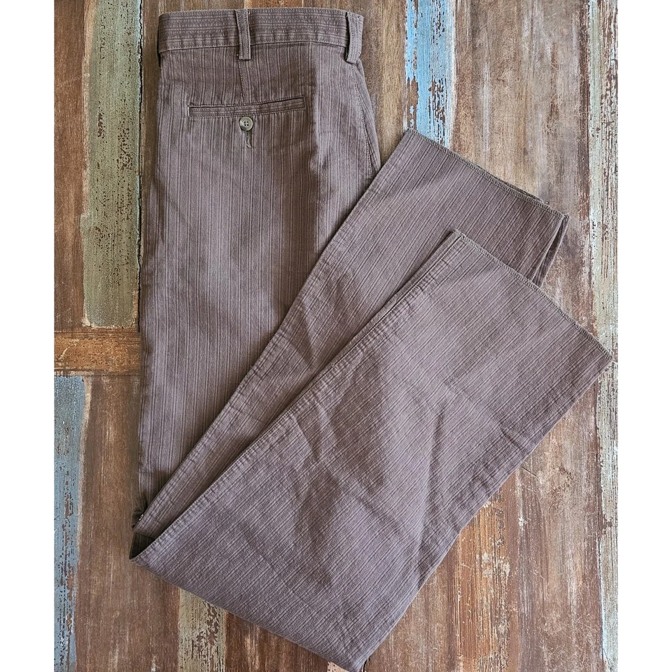 Soda Women's Saddle Brown 35"W 35"L 42" Hip Chino Unhemmed Long Textured *READ!* - Image 2 of 4