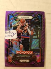 2023 PRIZM CADE CUNNINGHAM PURPLE WAVE BEAUTIFUL READY TO GRADE INVESTMENT CARD 