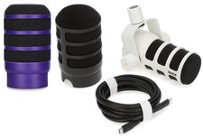 Rode PodMic USB Dynamic Broadcast Microphone with Pop Filter - Purple