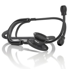 , Dual Head Lightweight Stethoscope - All Black MDF747-BO 