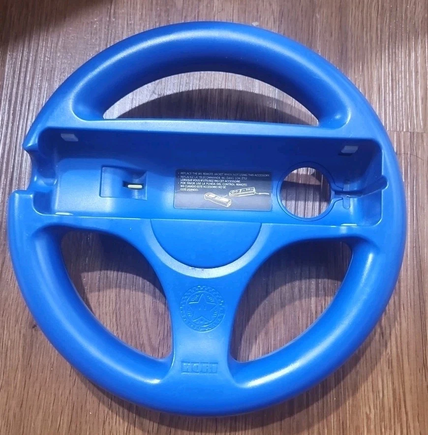 Toad Mario Kart Racing Steering Wheel Blue Wii U WiiU Remote Hori RARE Toadstool - Image 4 of 4