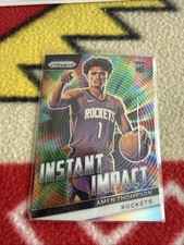 Amen Thompson 2023-24 Panini Prizm Instant Impact Green Prizm RC #18