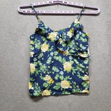 Old Navy Women Blouse S Floral V-Neck Pullover Sleeveless NWT