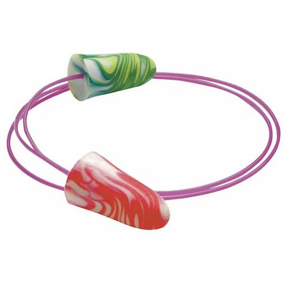 Moldex Sparkplugs Disposable Corded Earplugs, Foam, Bullet Shape, 33 dB NRR,