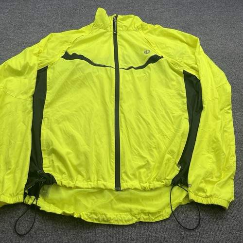 Pearl Izumi Jacket Men XXL Neon Yellow Elite Barrier Cycling Windbreaker Bike