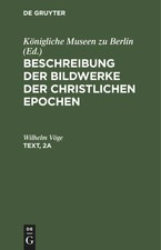 Wilhelm Vöge | Text | Buch | Deutsch | De Gr...