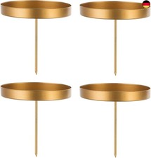 Sziqiqi Adventskranz Kerzenhalter 4er Set, Metall Kerzenständer 4 Kerzen, DIY 