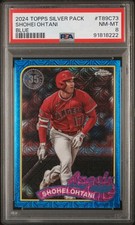 2024 Topps Series 1 - 1989 Chrome Silver Pack Blue /150 Shohei Ohtani #T89C-73.