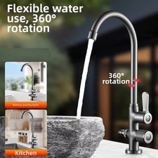 Outdoor Faucet Garden Sink Faucet Weather Resistant 360 Degree Rotation