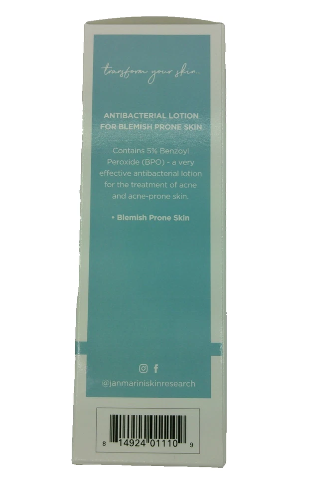 Jan Marini Benzoyl Peroxide Acne Treatment Lotion 5% 119 ml/4 fl oz NIB - Image 2 of 4