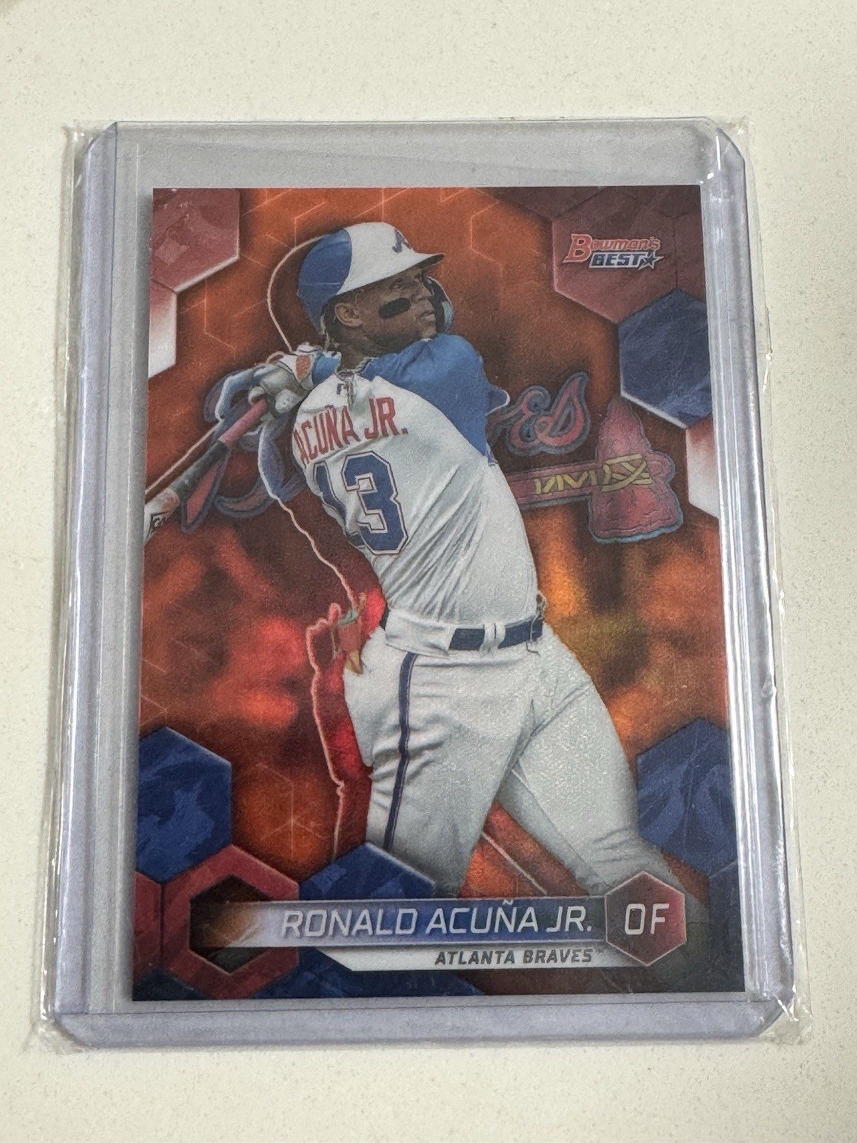 2023 Bowman's Best Orange Refractor /25 Ronald Acuna Jr Ronald Acuña Jr #18