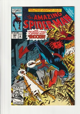 Amazing Spider-Man #364 (1992)   Scourge debuts White Costume, Bagley, Key