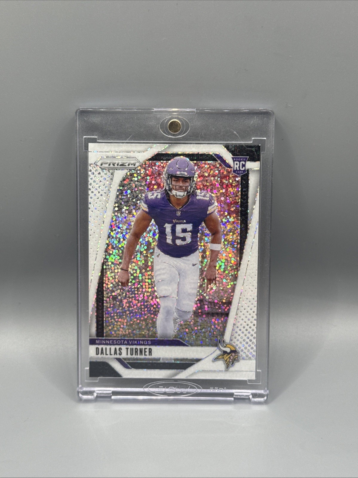 2024 Prizm Dallas Turner RC White Sparkle SSP Rookie #324 Vikings