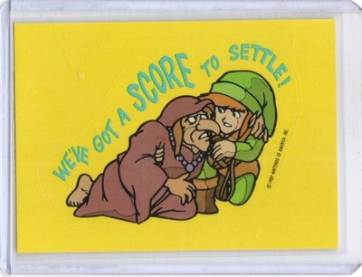 1989 Topps Nintendo #27 Zelda Sticker Card