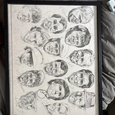 Cool Golf Picture 15 Legends all Signed limited Edition 