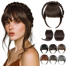 Bangs Hairband 4PCS Set Detachable for For french Blunt Side Bangs Styling