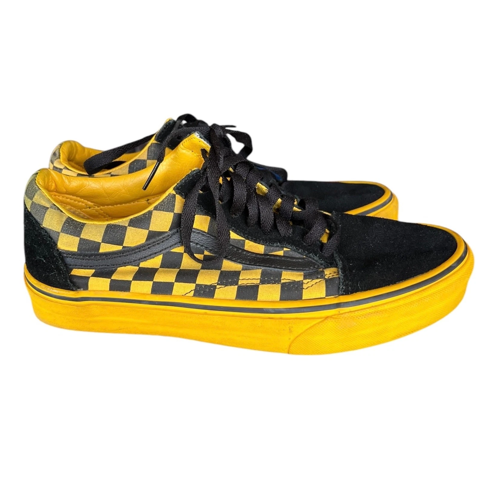 VANS uomo Pittsburgh Steelers colori giallo e nero check off the wall Y2K 7