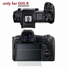Qalart Self-Adhesive Tempered Glass Screen Protector for Canon EOS R Big LCD