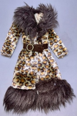 Vintage BARBIE FASHION ORIGINALS DEPARTMENT STORE SPECIAL 9470 LEOPARD COAT BELT