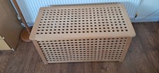 IKEA Hol Storage Table Acacia Wood, 98x50x50cm