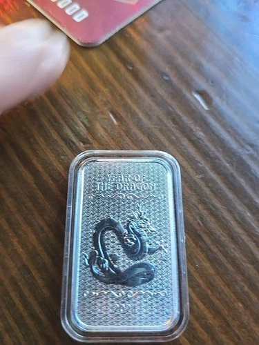2024 Year of the Dragon 1 oz .999 Fine Silver Bar | Lunar Zodiac | Limited