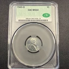 1943-D Lincoln Wheat PCGS MS64 Steel Penny