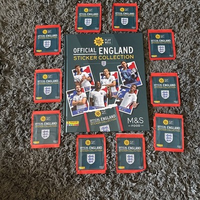 Panini M&S Official England Sticker Collection Book 10 Packs Stickers 2026 Album