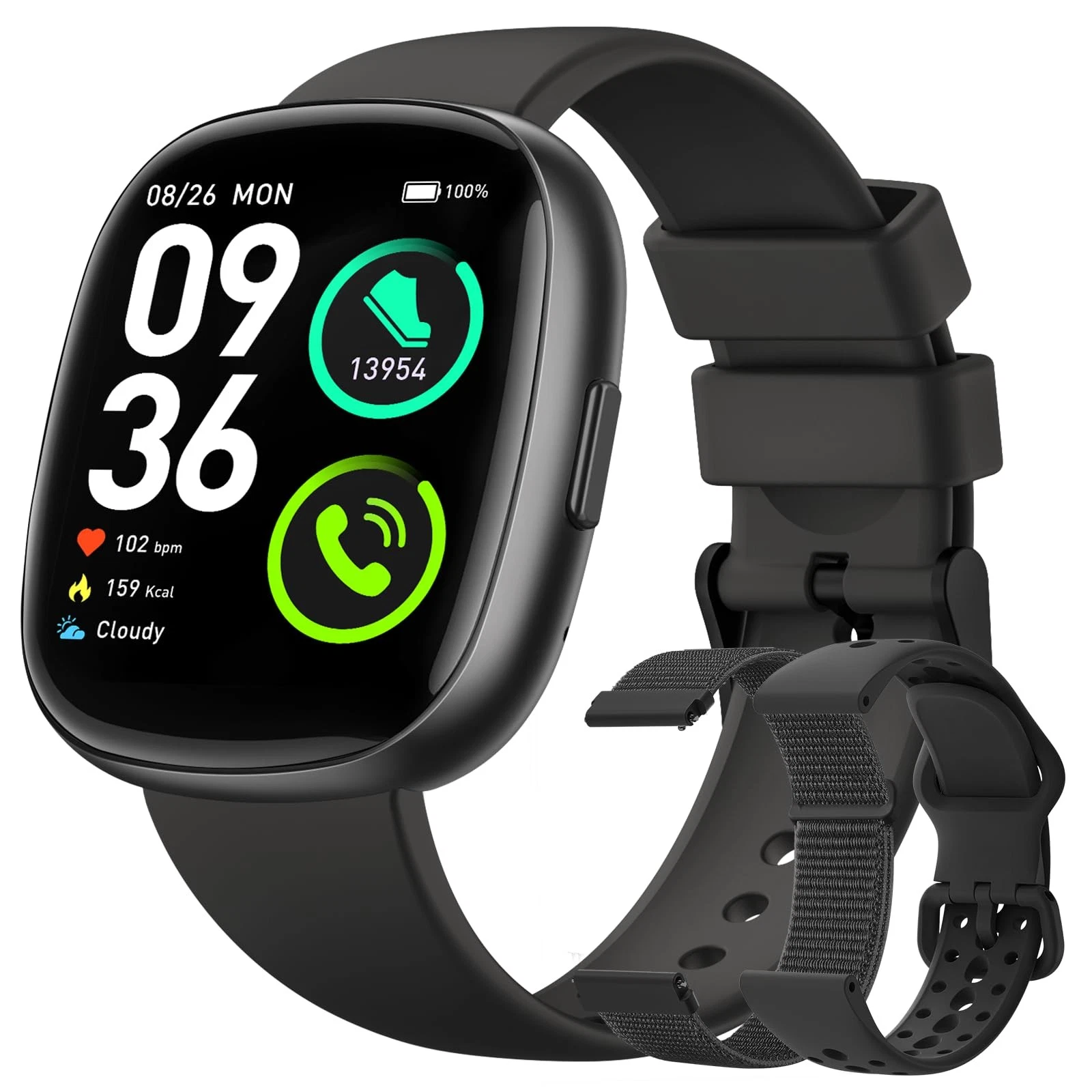 Smart Watches for Men Women Fitness: Fitness Tracker with Blutooth Call 24/7 ...