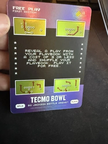 Bo Jackson battle arena Tecmo Bowl Bonus Plays Foil BPL5 First Edition Free Play