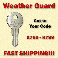 Weather Guard Truck Toolbox Key Cut to Your Code K750 - K799