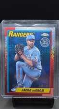 2025 Topps Series 2 - 1990 Topps Silver Pack Jacob deGrom  Blue Refractor /150