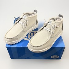 Hey Dude Women  s Wendy Mid Stonewash Grey Slip On Casual Shoes Size 5  NEW 