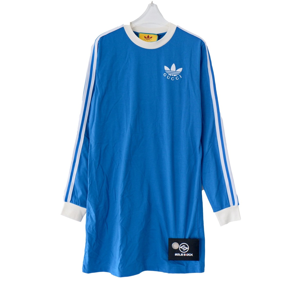 GUCCI X Adidas Shirt Dress Cobalt Blue Women 693537-XJEBS