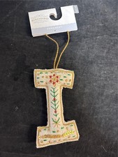 Wondershop at Target Christmas Ornament Letter "I" new w/Tags