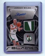 2023 Panini Black Jordan Walsh Rookie Auto RC Patch #/49 Celtics