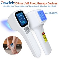 Handheld 308nm UVB Light Therapy Lamp LED Device 49 LEDs Adjustable Power