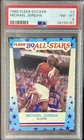 1989 #3 Fleer Sticker Basketball Card Michael Jordan Chicago Bulls NM-MT PSA 8