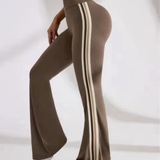 Yoga Pants High Waist Elastic Legs Long Quick-drying Flared Pants