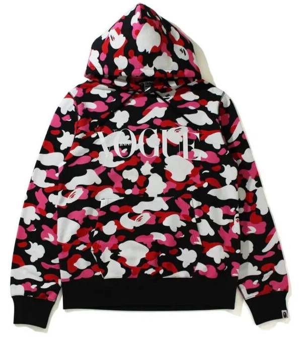 A BATHING APE (BAPE) A Bathing Ape "Bape x Vogue Pullover Felpa con Cappuccio" Nero 1H23 214 902 Taglia S