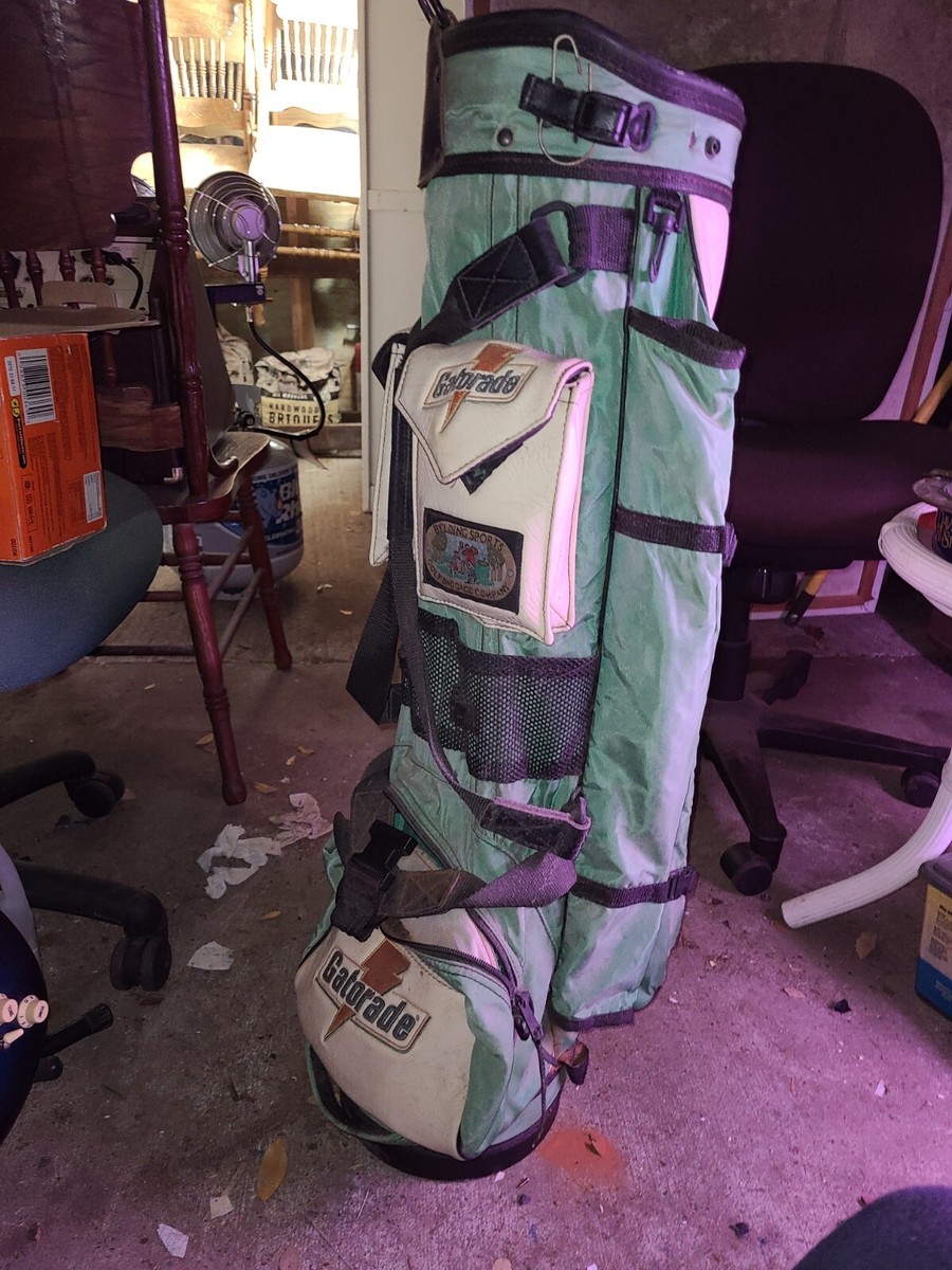 Vintage Belding Sports Gatorade Green Golf Nylon 6 Way Bag