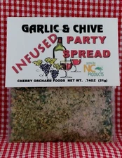 Garlic & Chive Infused Party Spread (2 mixes) spreads, cheese balls, wine spread