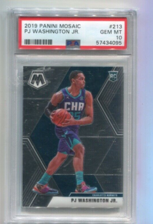 2019-20 Panini Mosaic - PJ WASHINGTON - Rookie #213 - CHARLOTTE HORNETS PSA 10