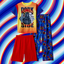 NEW Star Wars Pajama Set Pajamas Boys 4 Lego Darth Vader Dark Side Stormtroopers