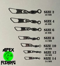 Rolling Swivel with Safety Snap Uk Seller Fast Dispatch 