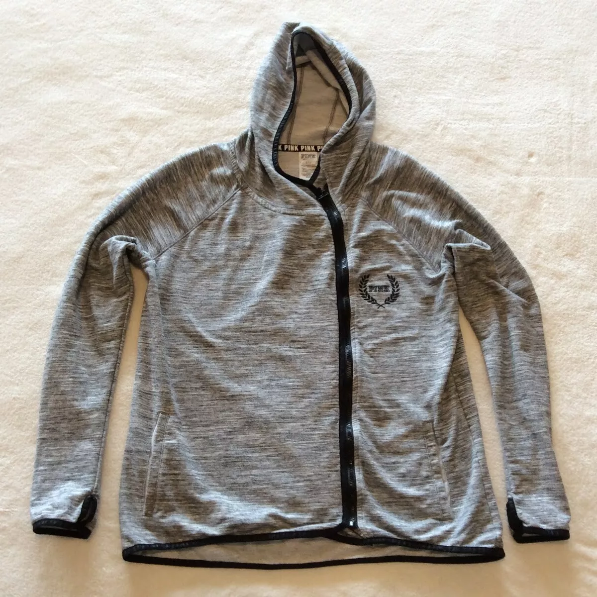 Off center top zipper hoodie
