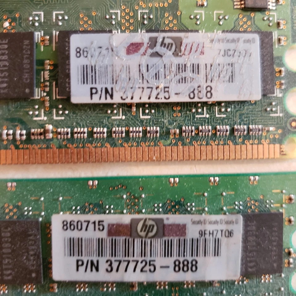 Five PC 2 Memory Sticks  5 Total 2 6300 2gigs , 1.5 Gig Of 5300 ,512mb Of 4200 . - Image 4 of 4